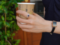 LIOMON Midnight Star silver ring worn in natural everyday styling