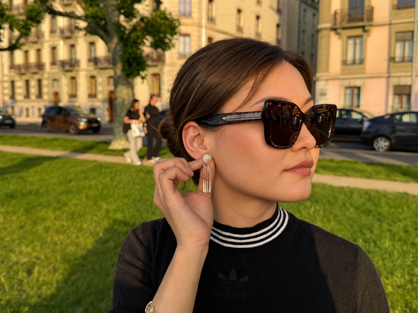 Handmade S999 silver SOMA Tassel Drop earring inspired by Yi culture