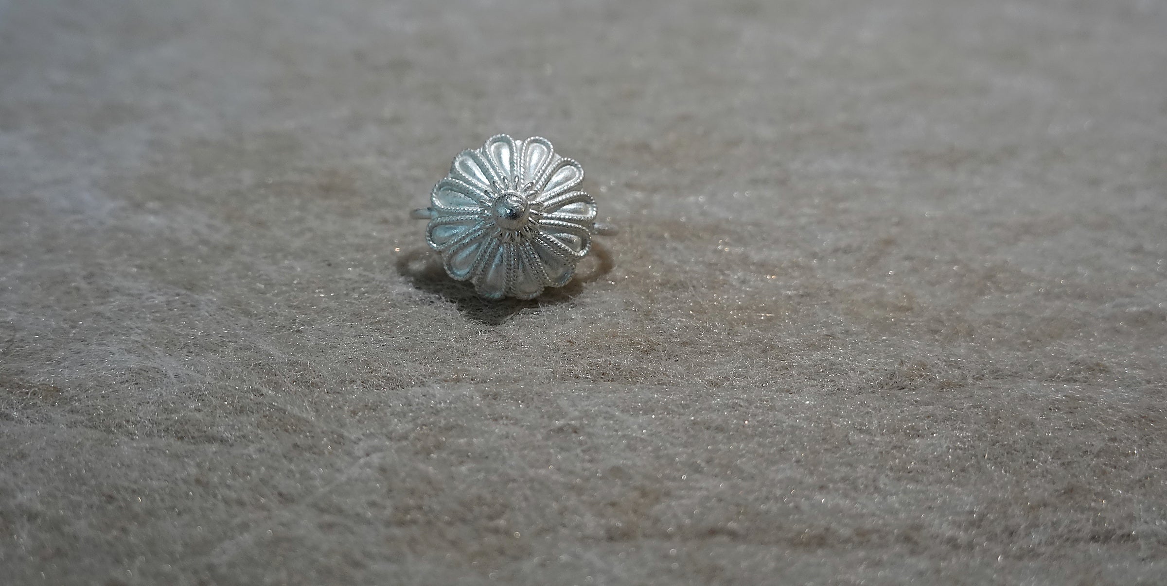 Handmade S999 silver Traditional Soma Flower Earring earring inspired by Yi culture